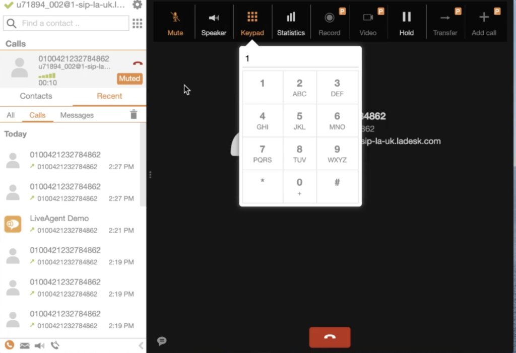 zoiper free Softphone Anruf